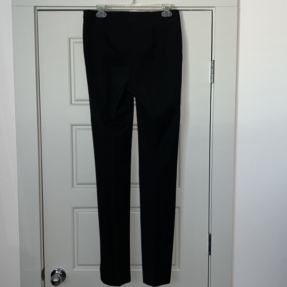 Talbots black flat front side zip mid rise pants women’s slacks Sz 12 L - Picture 4 of 7
